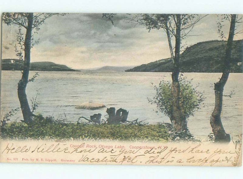 Pre-1907 LAKE SCENE Cooperstown - Near Oneonta New York NY AE5398