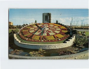 Postcard Ontario Hydros Floral Clock Canada