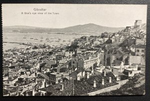 Mint Gibraltar Real Picture Postcard A Birds Eye View Of The Town