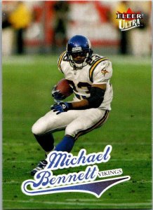 2004 Fleer Football Card Michael Bennett Minnesota Vikings sk9379