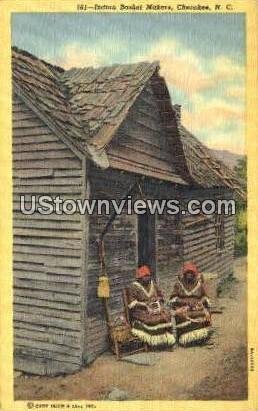 Indian Basket Makers - Cherokee, North Carolina NC  