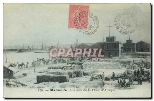 Old Postcard Marseille A corner of Africa Place