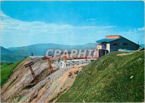 Postcard Modern Cabinovia Monte Bue Station Arrival of refuge and 1800 m