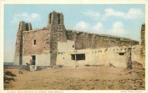 New Mexico Acoma Old Church Harvey Detroit Publishing Postcard 22-4815