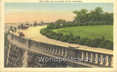 Lookout on Mount Royal Montreal Canada 1950 