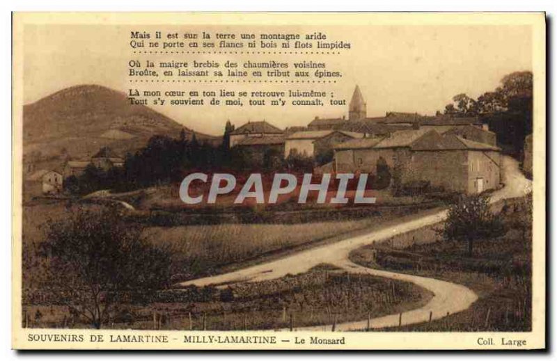 Old Postcard Milly-Lamartine The Monsard