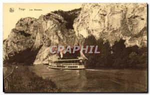 Old Postcard Freyr Rocks The Boat