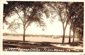 WAAC Parade Grounds Real Photo Fort Des Moines, Iowa  