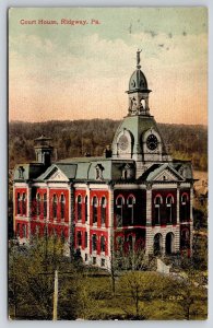 Ridgway Pennsylvania~Elk County Courthouse~1912 Postcard