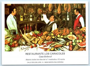 BARCELONA, SPAIN~ Casa Bofarull RESTAURANTE LOS CARACOLES Saralia 4x6 Postcard