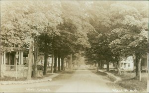 Wells, Vermont - North Street RPPC - Vintage Rutland County, VT photo Postcard 