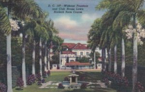 Florida Miami Beach Widener Fountain & Club HouseLawn Hialeah Race Course Cur...