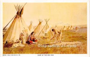 Camp of the Red Man Indian Unused 