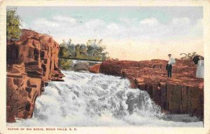 Rapids of the Big Sioux River Sioux Falls South Dakota 1916 postcard