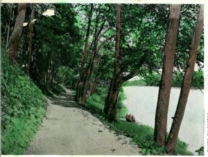 Vtg Postcard 1907 Tecumseh's Trail Along the Wabash River Lafayette IN