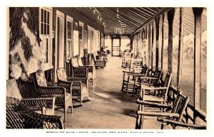 Wisconsin  Eagle River , De'Haas red Oaks Lodge, Porch