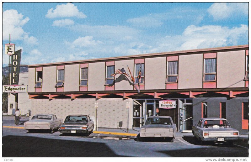 WHITEHORSE, Yukon, Canada, 1940-1960's; Edgewater Hotel, Classic Cars