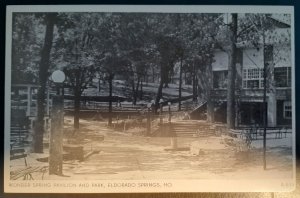 Postcard MO Eldorado Springs Wonder Spring Pavilion and Park