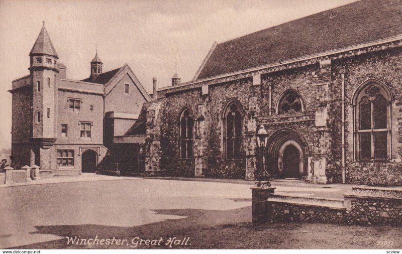 WINCHESTER, Hampshire, England, 1900-1910s; Great Hall