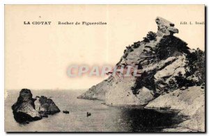 Old Postcard La Ciotat Rocks Figuerolles