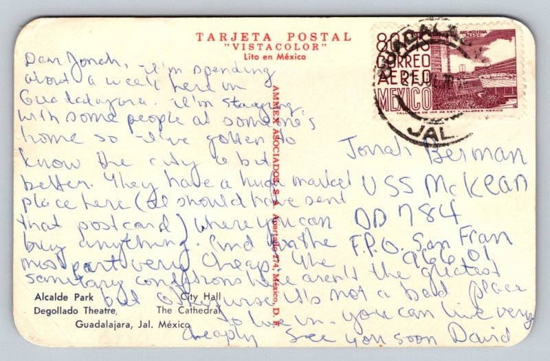 1973  Guadalajara  Mexico     Postcard