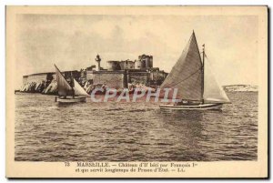 Old Postcard Marseille Chateau d & # 39If bati by Francois 1er