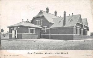 Victoria Australia State Education Infant School Antique Postcard J45171