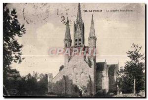 Old Postcard Le Faouet The chapel Saint Fiacre