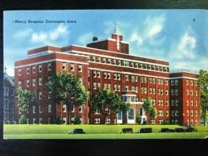 Vintage Postcard 1946 Mercy Hospital Davenport Iowa (IA)