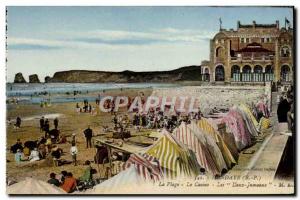 Old Postcard Hendaye Casino The Two Twins