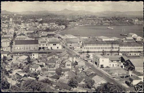 martinique FORT-DE-FRANCE, Panorama, Esso (1956) RPPC