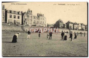 Old Postcard Parame On Croquet beach