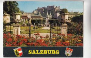 BF29977 salzburg austria mirabellagarten mit dom und fetung front/back image