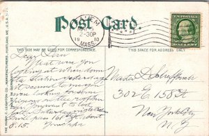 Vintage Postcard Salem, Mass Whale's Gulch, Baker Island JT5