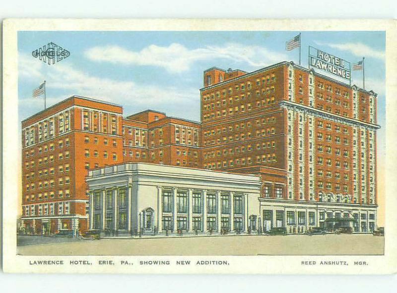 W-Border LAWRENCE HOTEL Erie Pennsylvania PA HQ4740