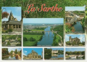 France Postcard - La Sarthe - Sable-Sur-Sarthe, Mamers, Solesmes etc RR9299