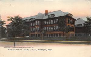 Muskegon Michigan~Hackley Manual Training School~1910 Rotograph Co Postcard