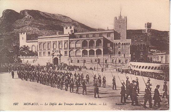 Monaco- Troops Pradibg Before Palace