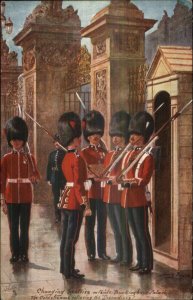 TUCK Harry Payne Changing Sentry Guards Buckingham Palace Postcard