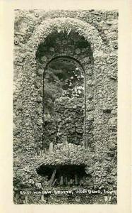 IA, Westbend, Iowa, East Window, Grotto, RPPC, Carroll Post Card 37