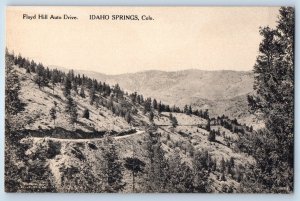 1940 Idaho Springs Colorado Vintage Postcard Crest Floyd Hill Auto Drive Trees