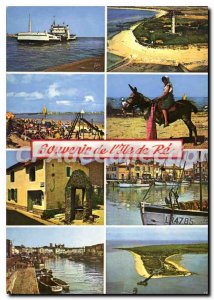 Postcard Modern Ile De Re ARRIVAL Du Bac The Beach