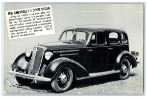 c1935 Chevrolet 4-Door Sedan Peterson Motor Benson Minnesota MN Vintage Postcard