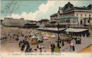 CPA BIARRITZ - Casino Municipal Hotel du Palais et la Plage (126852)