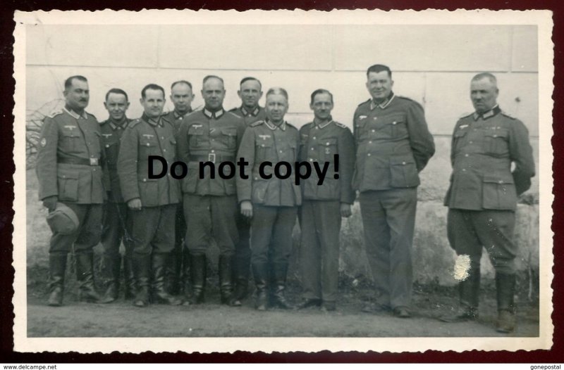 dc522 - AUSTRIA Leibnitz 1941 Named Nazi Soldiers. Real Photo Postcard