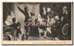Old Postcard Musee Du Louvre Rouget De L Isle Singing the Marseillaise of Pils