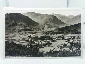 Vintage RP Postcard Rosthwaite Valley from Watendlath Path Cumbria 1930s