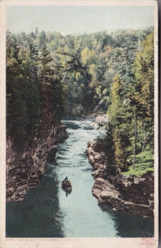 New York Ausable Chasm End Of The Boat Ride 1908 Detroit Publishing