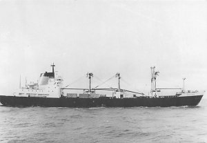 MV Beroona W.A. Statships Writing on back, missing stamp 