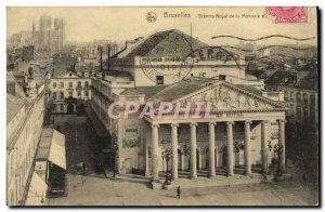 Postcard Old Theater Royal Burxelles of Monnale